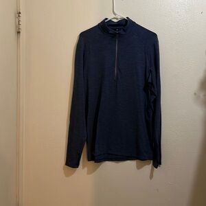 LuluLemon men’s dark blue pullover athletic shirt. Size Large.